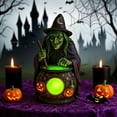 thumbnail image 4 of tasrioml Halloween Witch Cauldron Lamp with Eerie Green Glow LED Landscape Light Spooky Witch Brewing Pot Light for Living Room Bedroom Office, 4 of 8