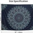 thumbnail image 2 of Tapiz de microtela con estampado geométrico de mandala, 150 x 130 cm, 2 of 2