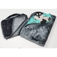 thumbnail image 3 of Carolines Treasures MLM1028TBLT 58 x 36 in. Blue Siberian Husky Soft Travel Blanket with Bag, 3 of 5