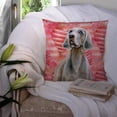 thumbnail image 3 of Carolines Treasures BB9761PW1414 Weimaraner Love Fabric Decorative Pillow 14Hx14W multicolor, 3 of 4