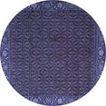 thumbnail image 1 of Ahgly Company Machine Washable Indoor Round Persian Blue Traditional Area Rugs, 4' Round, 1 of 4