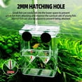 thumbnail image 2 of shiyou-Boxtech Aquarium Fish Tank Hatchery Incubator Breeding Box, Acrylic White Breeder Isolation Divider Hatching Boxes Accessory for Small Baby Fishes Shrimp Clownfish Guppy (M), 2 of 4