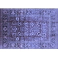 thumbnail image 1 of Ahgly Company Machine Washable Indoor Rectangle Oriental Blue Industrial Area Rugs, 2' x 3', 1 of 4
