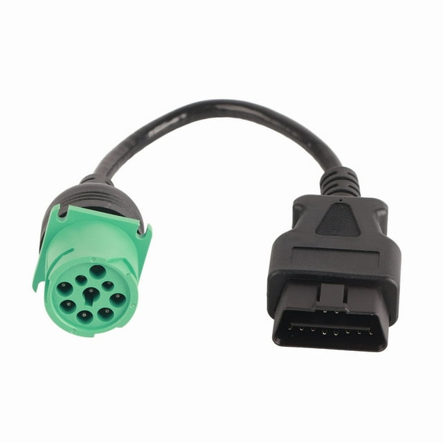 Truck Diagnostic Cable, 9 Pin To 16 Pin OBD2 Truck Diagnostic Scanner Cable Adapter For Diesel Engine