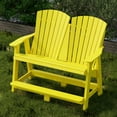 thumbnail image 3 of Wildridge Heritage Double High Adirondack, Lemon Yellow - All-Weather Recycled Plastic Furniture for Patio, Deck, Lawn, 3 of 4