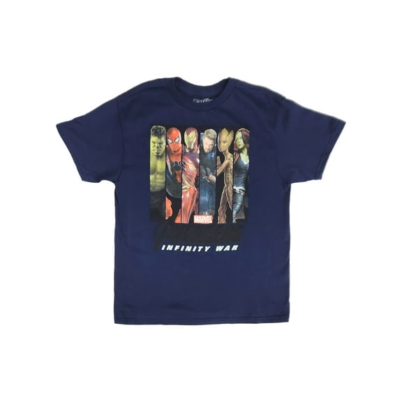 Marvel Boys Blue Avengers Infinity War Super Hero T-Shirt Tee Shirt Medium 8