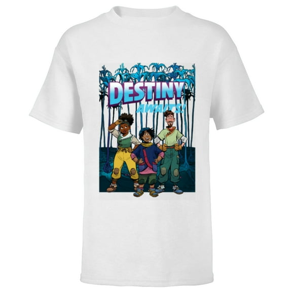Disney Strange World Destiny Awaits - Short Sleeve T-Shirt for Kids - Customized-White