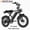 V60 PRO-Black, variant on Movcan V60 Pro 20" Fat Tire Electric Bike, 1500W Motor, 48V 18.2Ah Battery, 33 MPH Top Speed, 80-Mile Range
