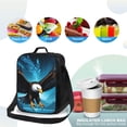 thumbnail image 4 of Disketp Night Sky Forest Bald Eagle Bolsa Térmica Estampada para Almuerzo, Lonchera para Hombres y Mujeres Adultos, 4 of 7