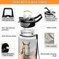 thumbnail image 4 of Horses in Winter 32oz Water Bottles with Straw Tritan Leakproof Sports Bottle BPA Free Clear for Fitness Gym Swimming Cycling, 4 of 7