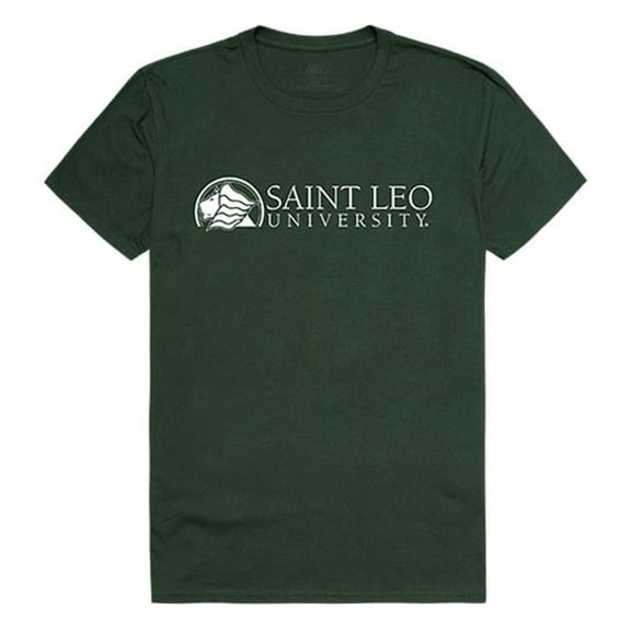 W Republic 516-374-033-03 Saint Leo University Institutional T-Shirt, Forest Green & White 3 - Large