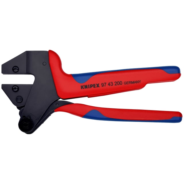 KNIPEX 97 43 200 A Pinza con sistema de ponchado para mordazas intercambiables Con fundas en dos componentes bruñido 200 mm