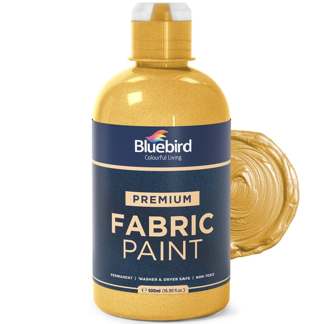 Pintura para tela BLUEBIRD Dorado Claro 500 ml Permanente