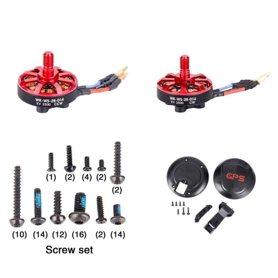 HobbyFlip Brushless Motors Parts Kit Compatible with Walkera Runner 250 Advanced