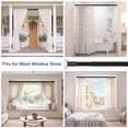 thumbnail image 5 of 39-173" One-Push Spring Tension Rod, No Drill Adjustable Curtain Rod, 28mm Diameter Heavy Duty Rustproof Carbon Steel Rod for Patio, Outdoor, Bathroom, Black, 5 of 8
