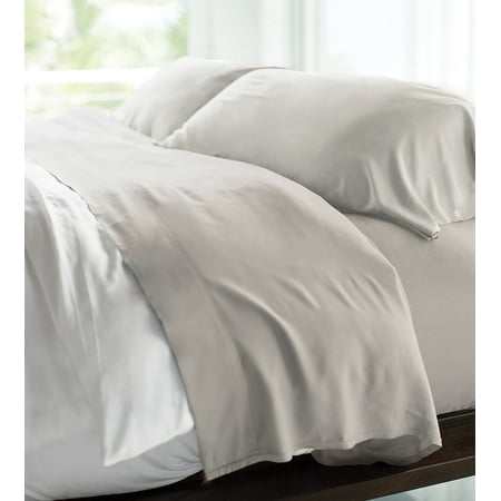 Queen 400 Thread Count 100% Rayon from Bamboo Resort Sheet Set Gray - Cariloha