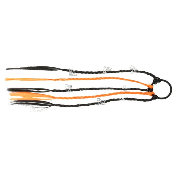 1 Pc  Spider Web Hair Rope Hair Scrunchies for Women for Girls Black Orange