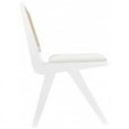 thumbnail image 6 of Meridian Furniture Abby White Vegan Leather Dining Side Chair (Set of 2), 6 of 12