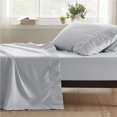 thumbnail image 2 of Juego de sábanas Bedsure Twin Soft de poliéster gris claro, 3 piezas, 2 of 7
