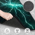thumbnail image 3 of Fotbe Green Lightning Flash Juego de 4 Tapetes para Auto con Estampado – Alfombrillas de Goma Reforzada, Diseño Antideslizante, Protección para Todo el Año – Vehículos, Autos, Camionetas y SUVs, 3 of 7