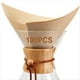 thumbnail image 2 of 100 Unidades de Filtro de Café para Verter, Papel de Filtro de Café Desechable Cuadrado Natural para Goteros de Cafetera, 2 of 5