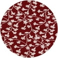 thumbnail image 1 of Ahgly Company Indoor Round Mid-Century Modern Rose Pink Oriental Area Rugs, 3' Round, 1 of 6