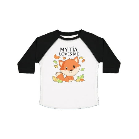 

Inktastic My Tía Loves Me- little fox Gift Toddler Boy or Toddler Girl T-Shirt