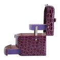 thumbnail image 4 of 3 Layers Jewelry Necklace Ring Storage Box Case Lady Gift Home Supplies Purple, 4 of 8