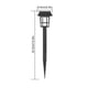 thumbnail image 3 of Farol solar para decoración exterior de jardines - Luz LED automática alimentada por energía solar con duración de 6-12 horas, impermeable IP65, panel de 5W, 3 of 9