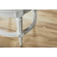 thumbnail image 2 of Modern Farmhouse White Swivel Bar Stool, 2 of 5