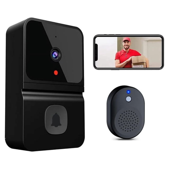 Timbres de Puerta con VíDeo Inteligente Timbre con VíDeo WiFi InaláMbrico con CáMara Timbre de Seguridad Inteligente DeteccióN de Movimiento PIR