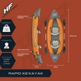 thumbnail image 2 of Bestway Hydro Force Lite Rapid X2 Inflatable Outdoor Water Sport Kayak Set, 2 of 12