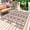 Pink, variant on Red Boho Southwestern Outdoor Rug 3x5 Ft - Reversible Patio Rug Outdoor Camping Rugs, Farmhouse Aztec Tribe Ethnic Motifs Indoor Outdoor Area Rugs, Non-Slip Outdoor Carpet Runner for Deck/Porch