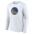 thumbnail image 2 of Men's White Golden State Warriors Alternate Logo Long Sleeve T-Shirt, 2 of 3