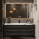 thumbnail image 2 of American Retro Oak Solid Wood Bathroom Cabinet Rock Ceramic Washbasin Luxury Bathroom Vanity Sink Cabinet  Bathroom Furniture My Lux Decor Round, 2 of 23