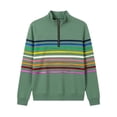 thumbnail image 4 of oqasdz Sweatshirts for Women Striped Print Half Zip Pullover Long Sleeve Fall Formal Business Top Versatile Casual Outdoor, 4 of 4