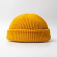 thumbnail image 2 of Noyal Mens Mini Short Fisherman Beanie Hat Winter Ribbed Docker Warm Knitted Skull Cap, 2 of 5
