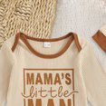 thumbnail image 6 of Kaprioy Baby Boy Romper Newborn Baby Boy Fall Outfit Romper Jumpsuit Bodysuit Infant Clothes Letter Long Sleeve Crew Neck Winter Cute Waffle Bodysuit, 6 of 7