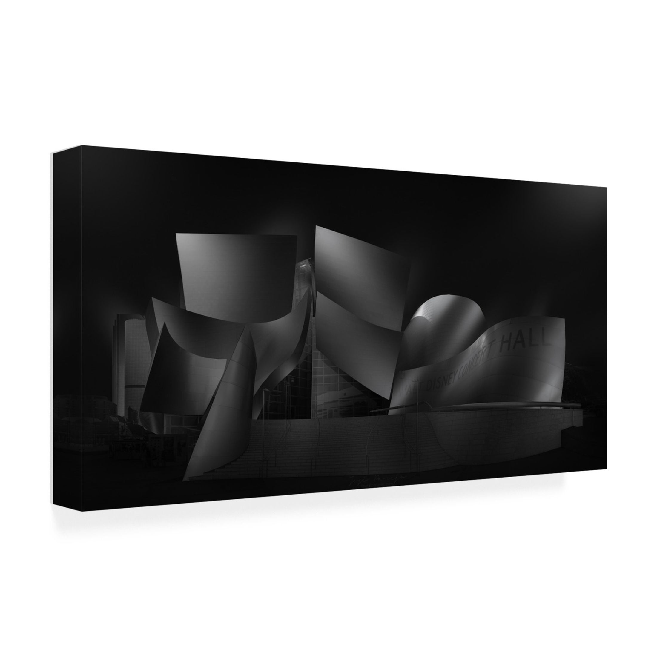 Canvas Wall Art - Jose Parejo 'Urban Curves' Wall Art for Living Room, Bedroom, or Office Décor by Trademark Fine Art - 47 x 24 Inches