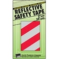 thumbnail image 2 of Hy-Ko Reflective Safety Tape Strip - Adhesive - 1 Tape, 2 in x 24 in, Red/White Stripe, 2 of 2