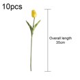 thumbnail image 2 of 10 Uds. De tulipanes falsos de PU, ramo de flores artificiales de tacto Real para decoración de boda, oficina en casa, 2 of 5