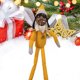 thumbnail image 3 of 11,81 pulgadas lindo muñeco de elfo navideño figura de peluche navideña adorno de juguete (amarillo), 3 of 9