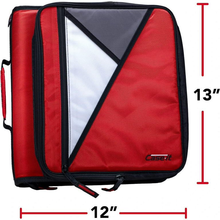 Case-it Universal 2-Inch Zipper Binder, Laptop Holder