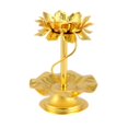 thumbnail image 2 of 6 Portavelas Decorativos De Loto De 4 Pulgadas Para Interior Y Exterior, 2 of 7