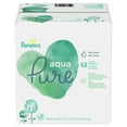 Pampers Aqua Pure Baby Wipes 8X Flip-Top Pack 448 Wipes (Select for
