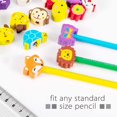 thumbnail image 4 of 50 Pieces Adorable Pencil Top Erasers- Assorted Color Animal Pattern Pencil Eraser Caps for School Classroom and Office, 4 of 7