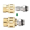 thumbnail image 4 of Uxcell M14x1.5 Male & Female Thread Brass & Stainless Steel Quick Connect Kit, 4 of 5