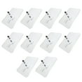 thumbnail image 3 of Adhesive Hooks Heavy Duty, No Drill Wall Hooks with Transparent Nails, 6mm Screw Adhesive for Bathroom Kitchen, 10 Pack Strong Hold, 3 of 3