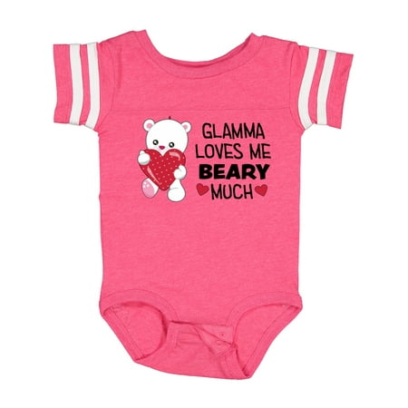 

Inktastic Glamma Loves Me Beary Much- Cute Bear Gift Baby Boy or Baby Girl Bodysuit