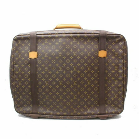PRE-OWNED Large Monogram Satellite 65 Suitcase Luggage 870108 Brown Coated Canvas Weekend/Travel (Best Weekend Travel Luggage)